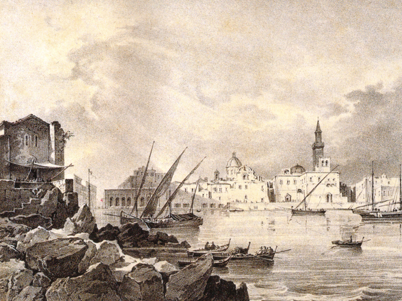 História da Puglia - Porto de Bari no século XIX