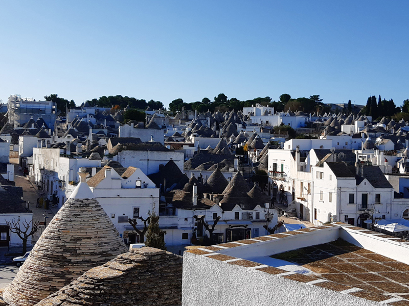 Panorâmica dos Trulli de Alberobello